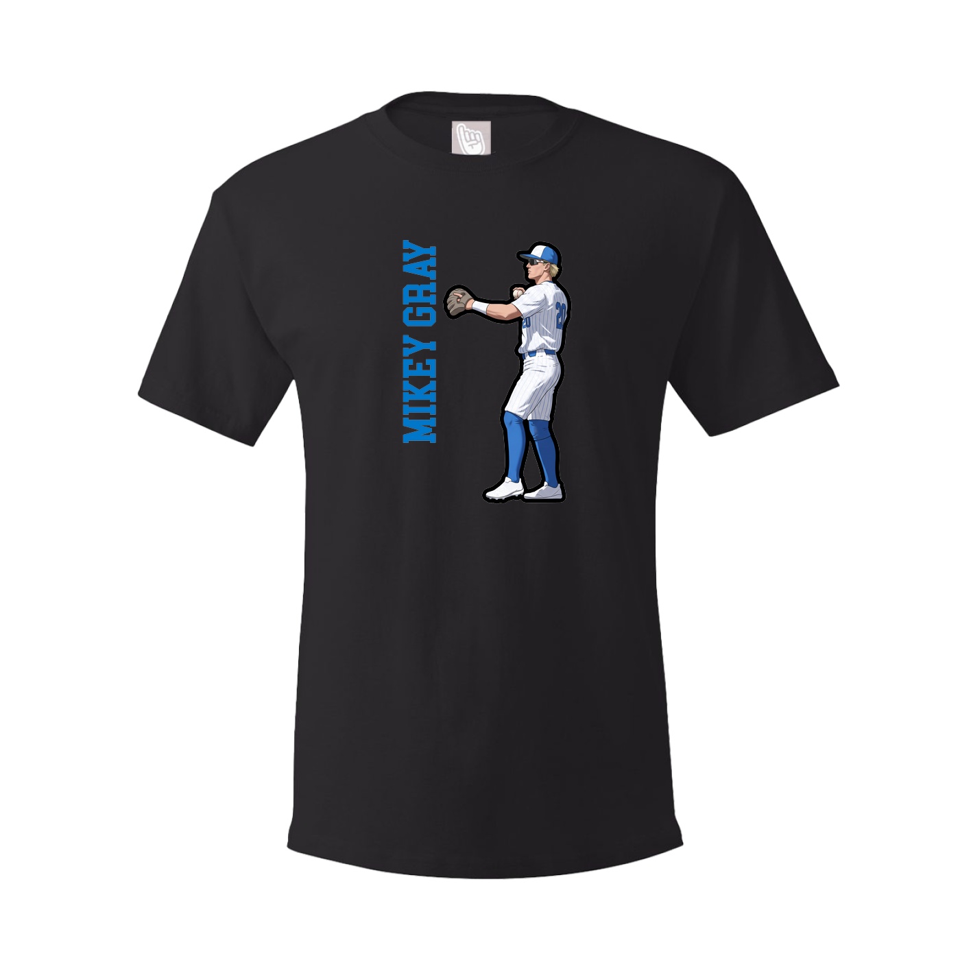 Tee — Name Vertical in Black
