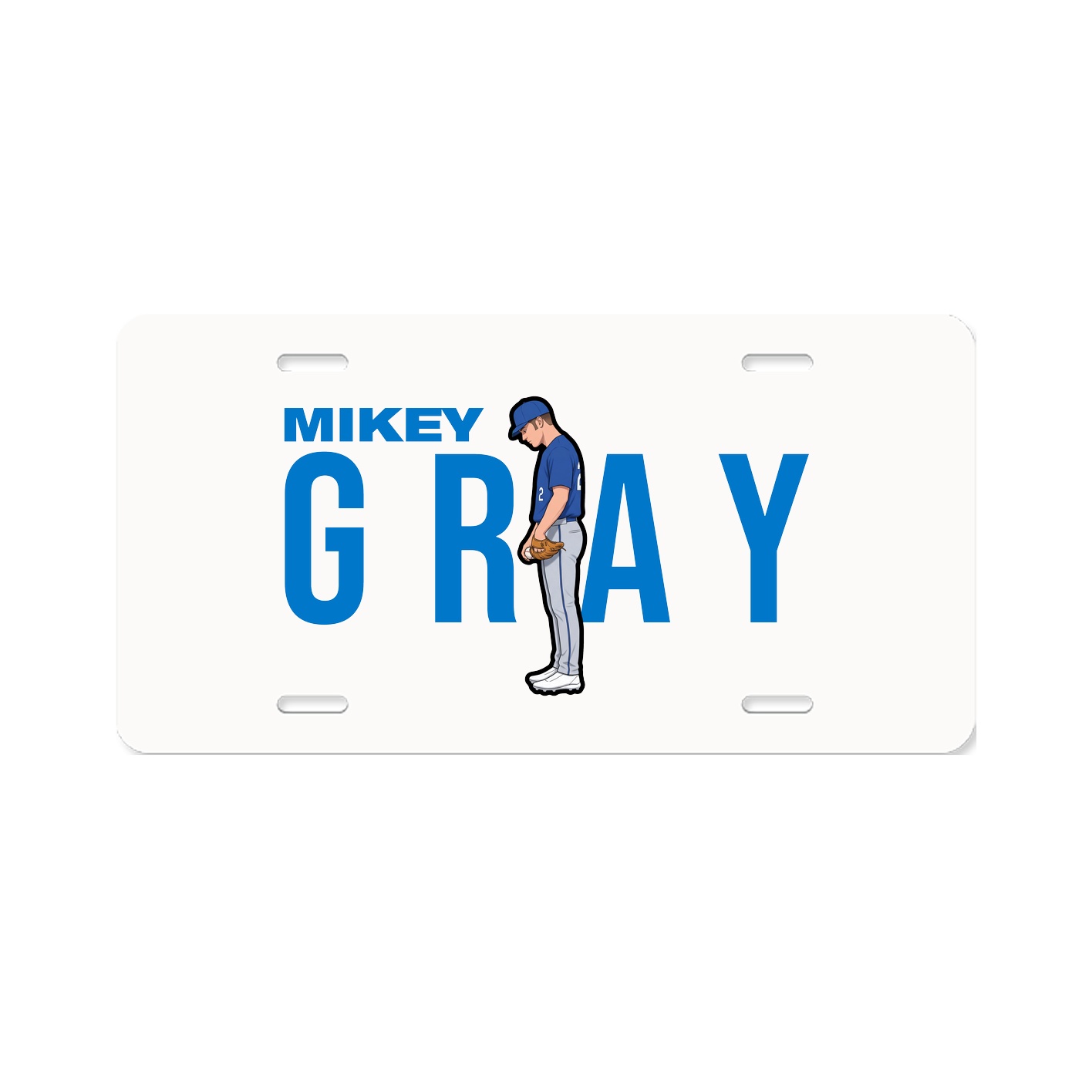 License Plate — Player Name in Classic