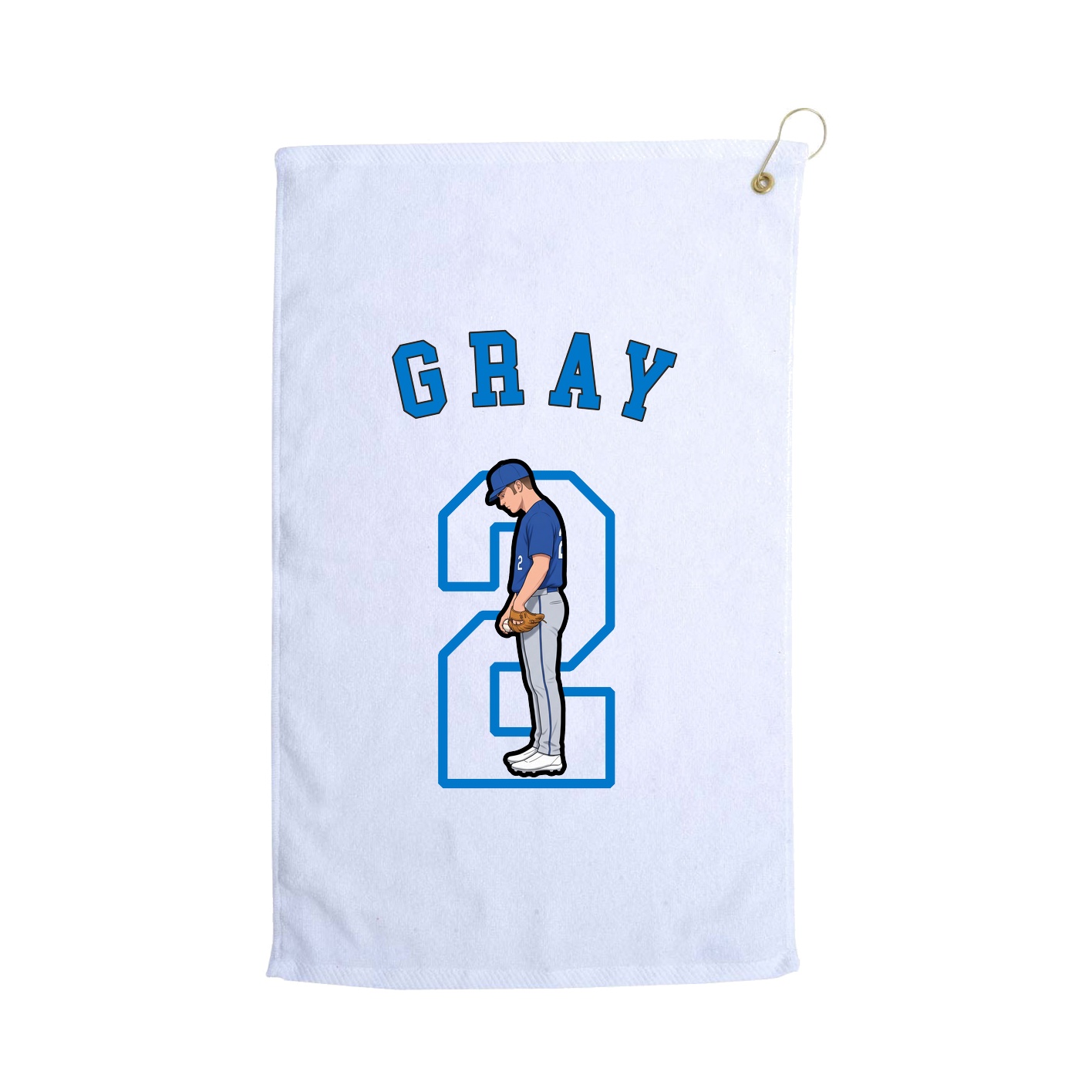 Golf Towel — Shirsey Arch in White