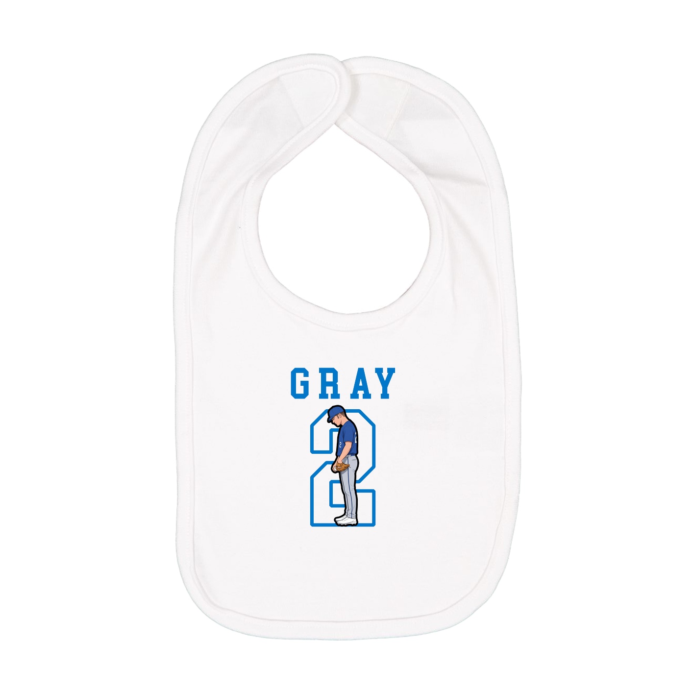 Infant Bib — Shirsey in White