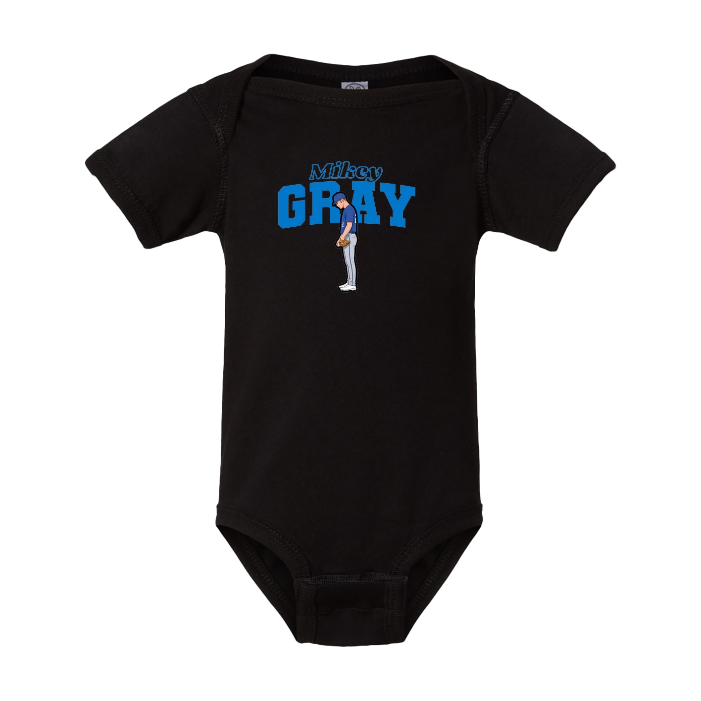 Baby Onesie — Name Arch in Black