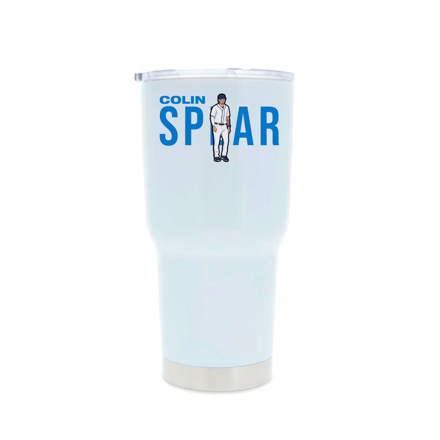 30oz Stainless Steel Tumbler — Player Name in White