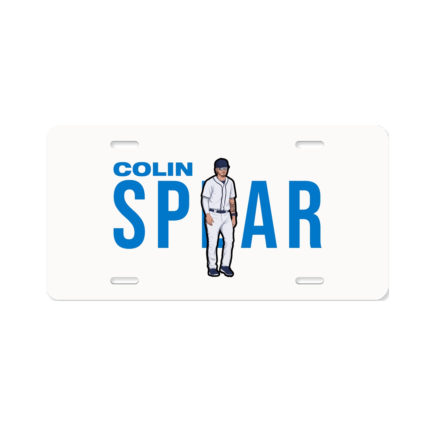 License Plate — Player Name in Classic
