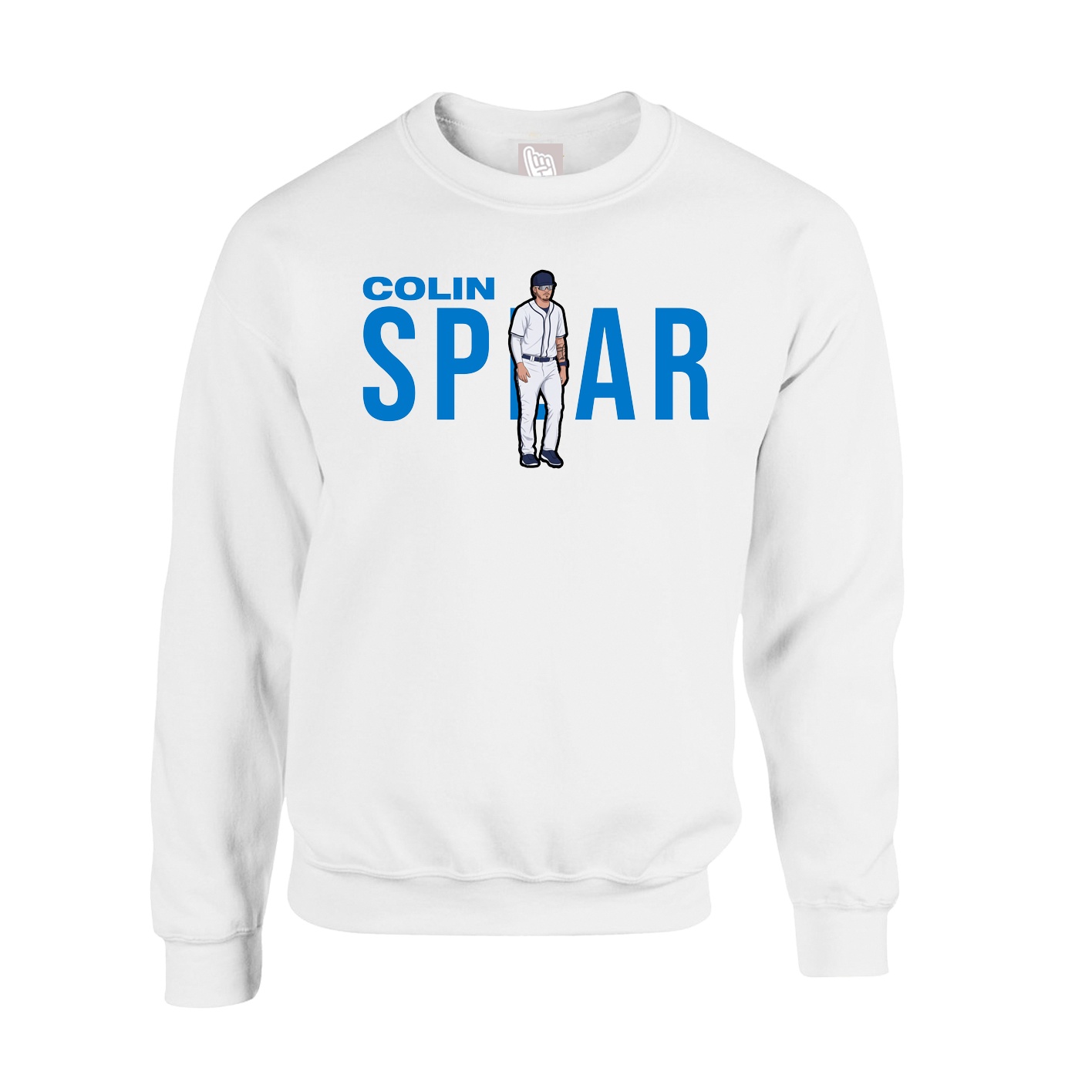 Fleece Crew — Player Name in White