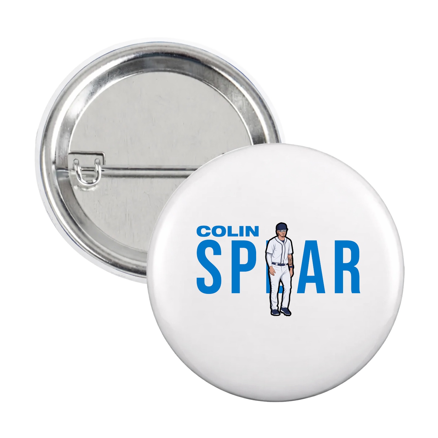 Game Day Button — Player Name in White