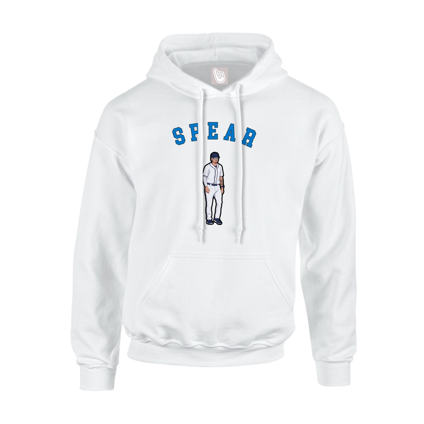 Youth Hoodie — Shirsey Arch in White