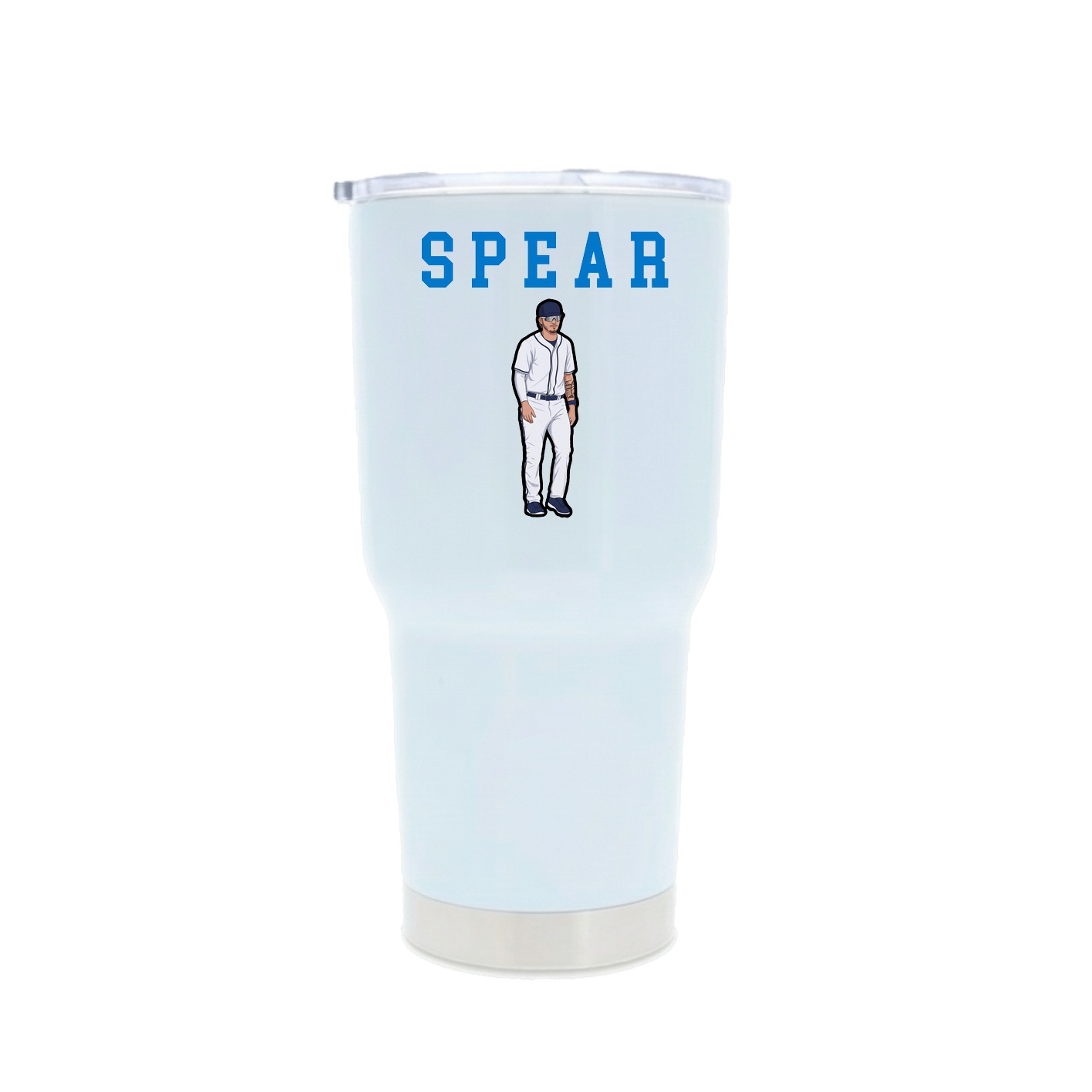 30oz Stainless Steel Tumbler — Shirsey in White