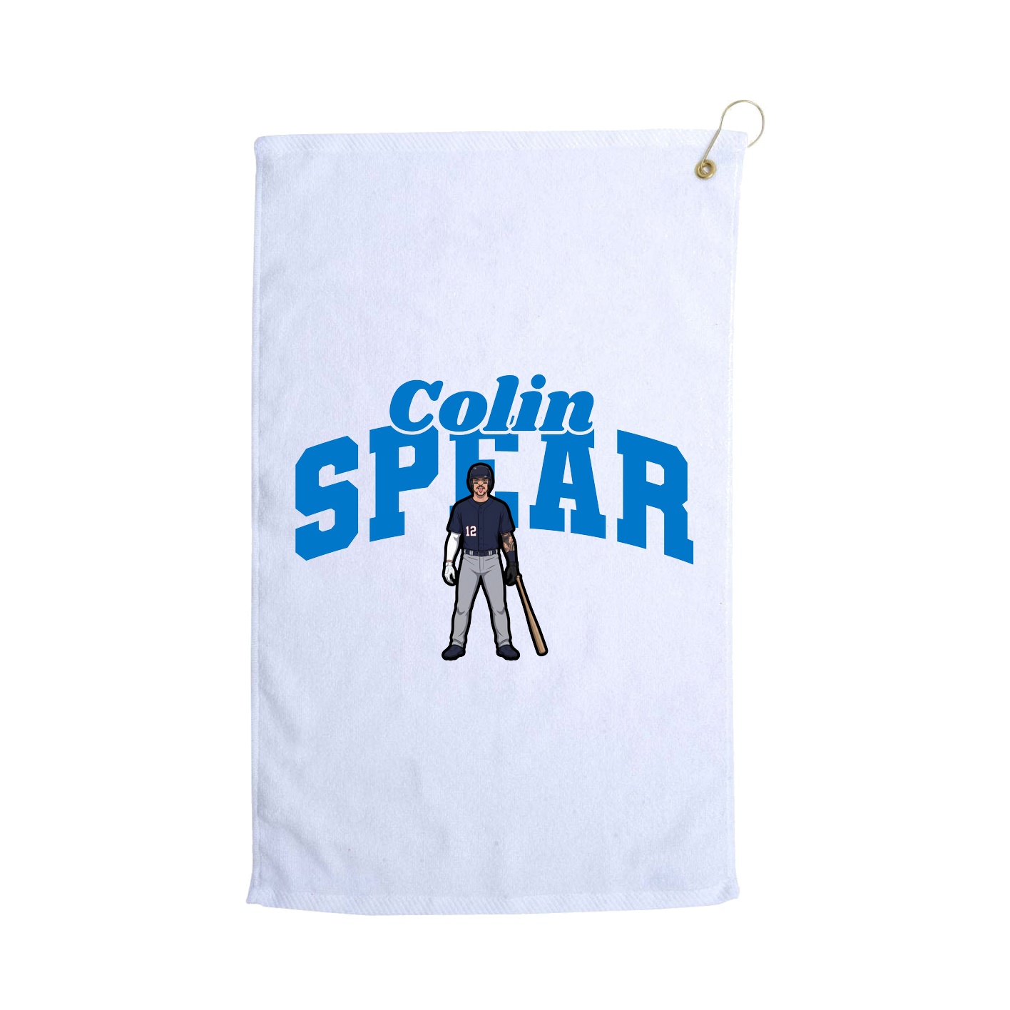 Golf Towel — Signature Arch in White