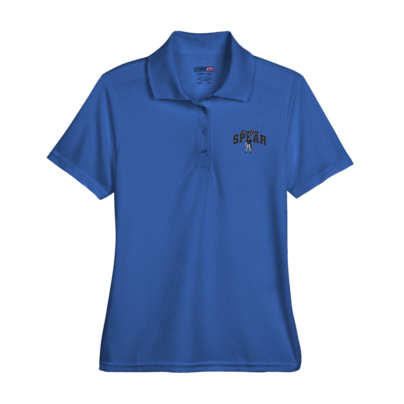 Womens Performance Polo — Signature Arch in Royal