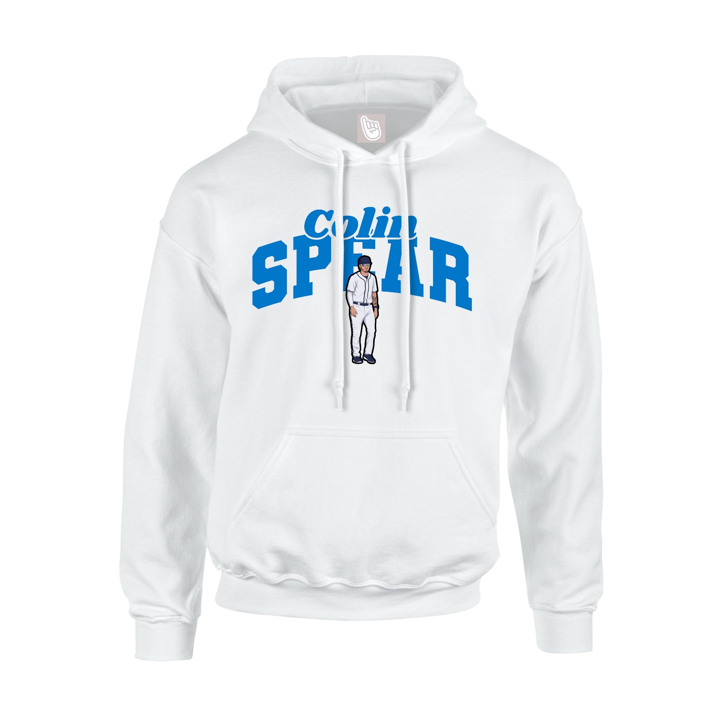 Hoodie — Signature Arch in White