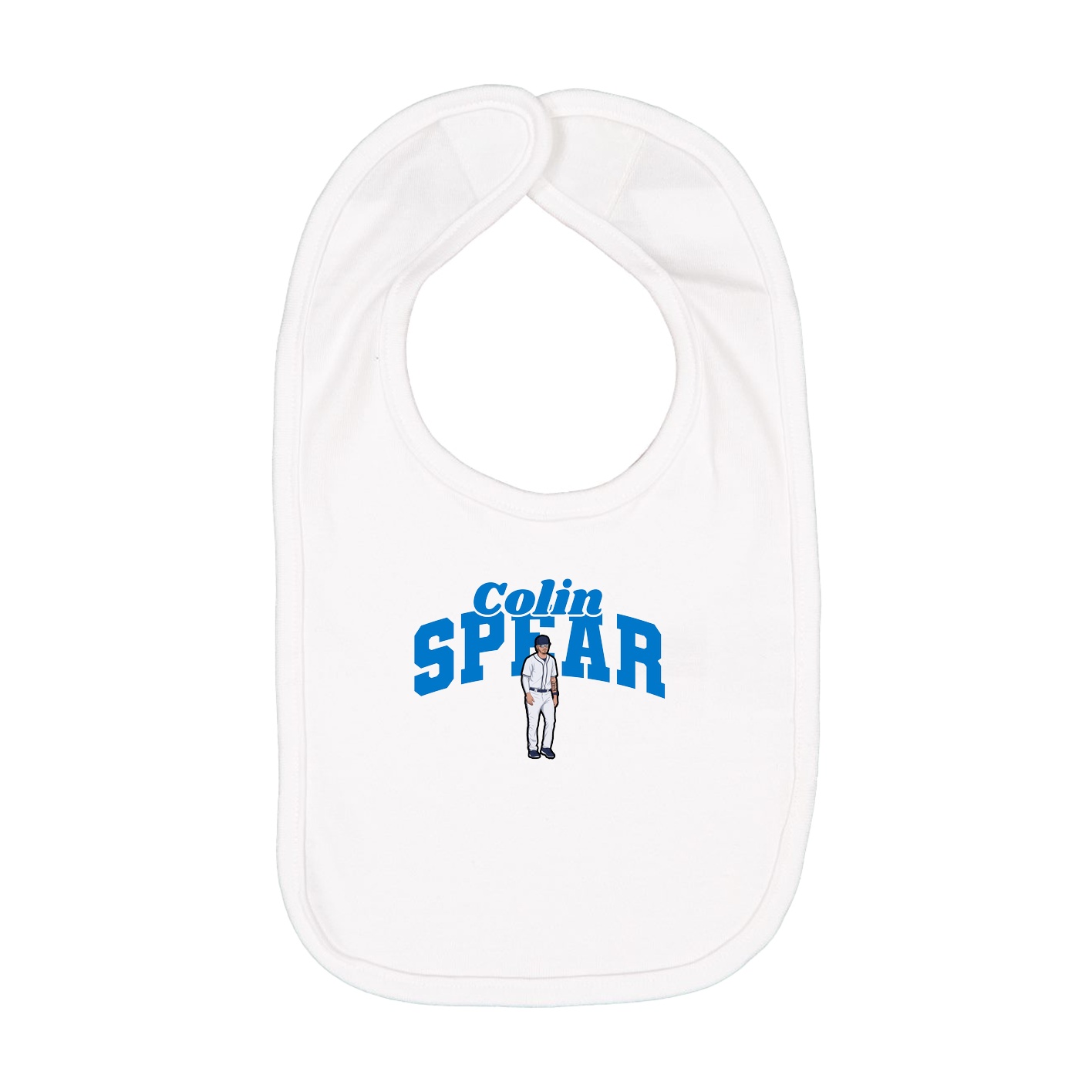 Infant Bib — Signature Arch in White