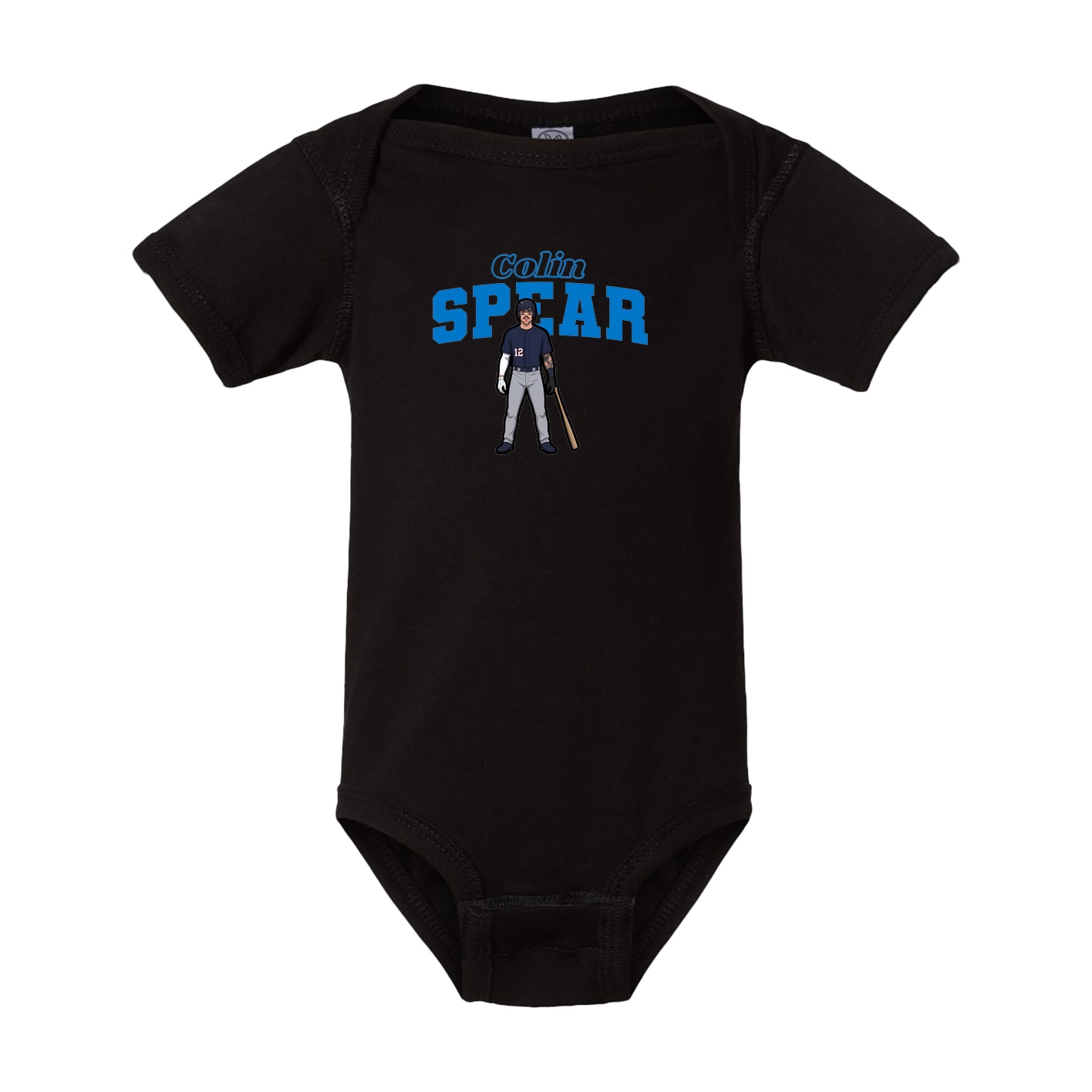 Baby Onesie — Name Arch in Black