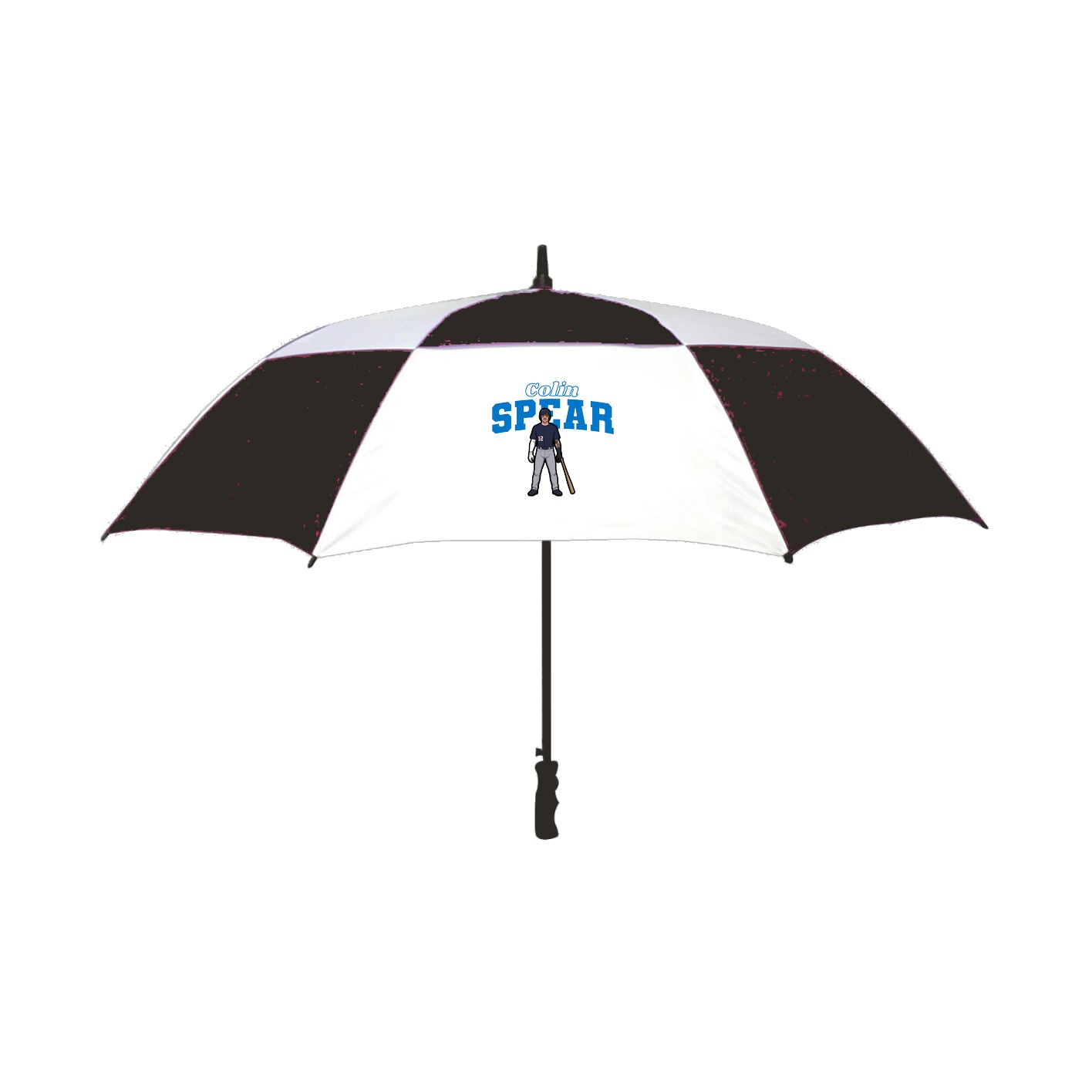 Golf Umbrella — Name Arch in Black