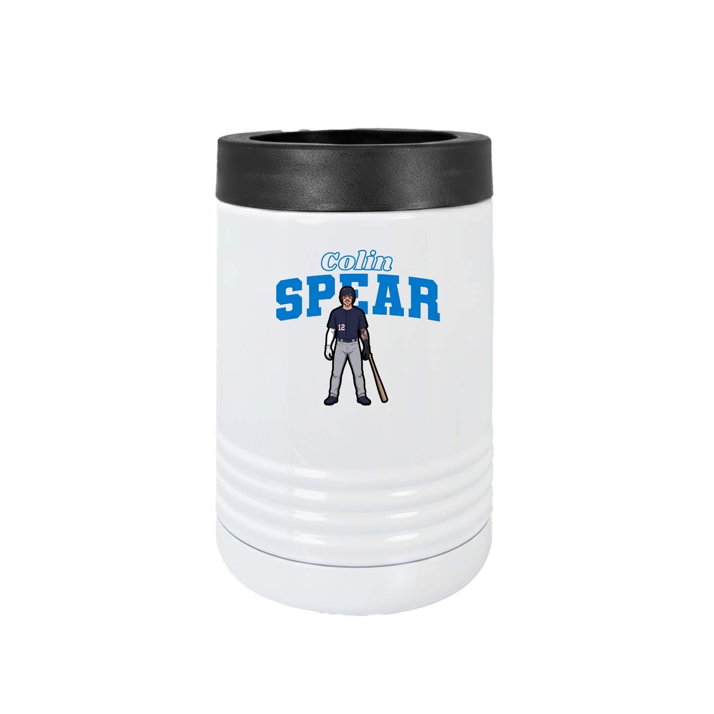 Beverage Holder — Name Arch in White