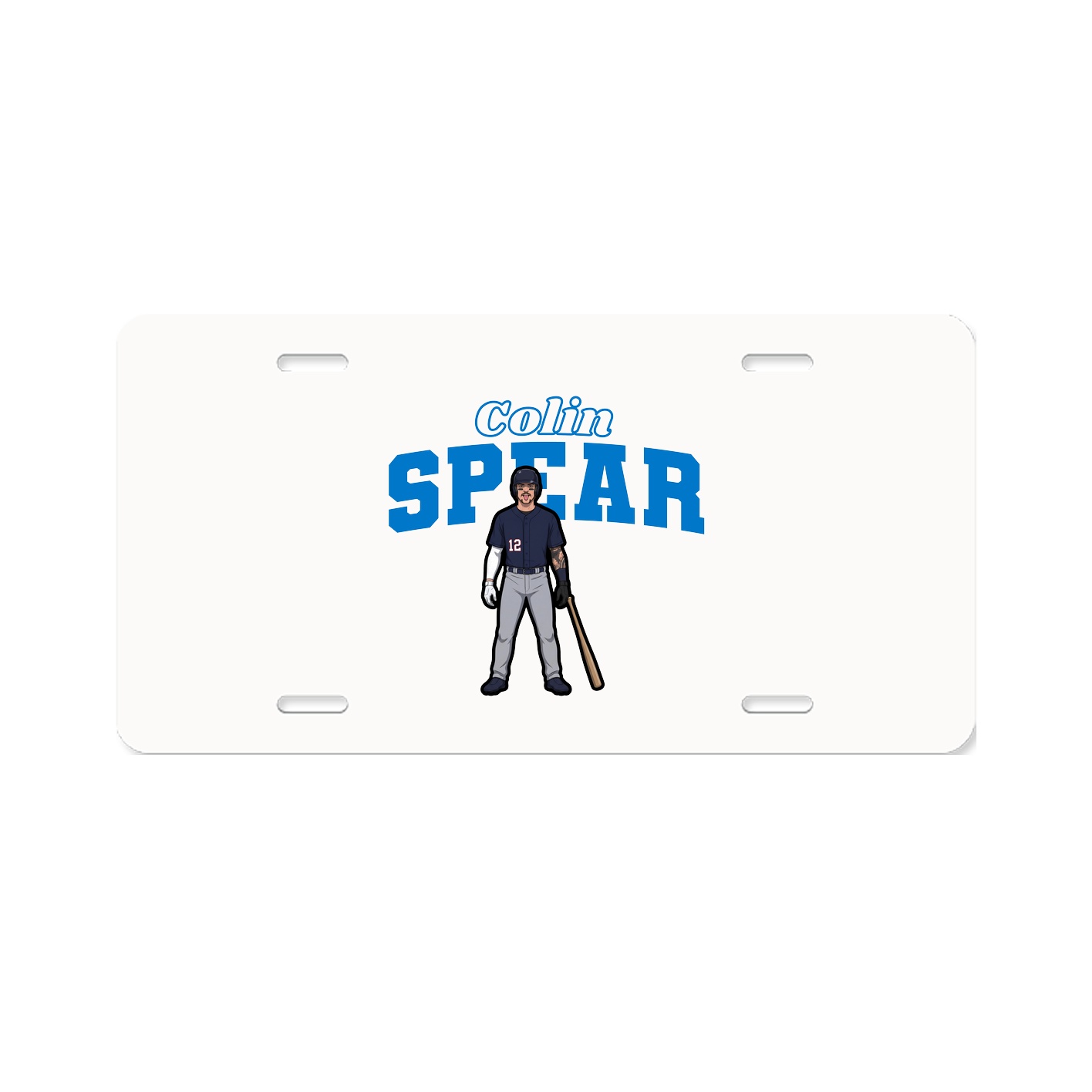 License Plate — Name Arch in Classic