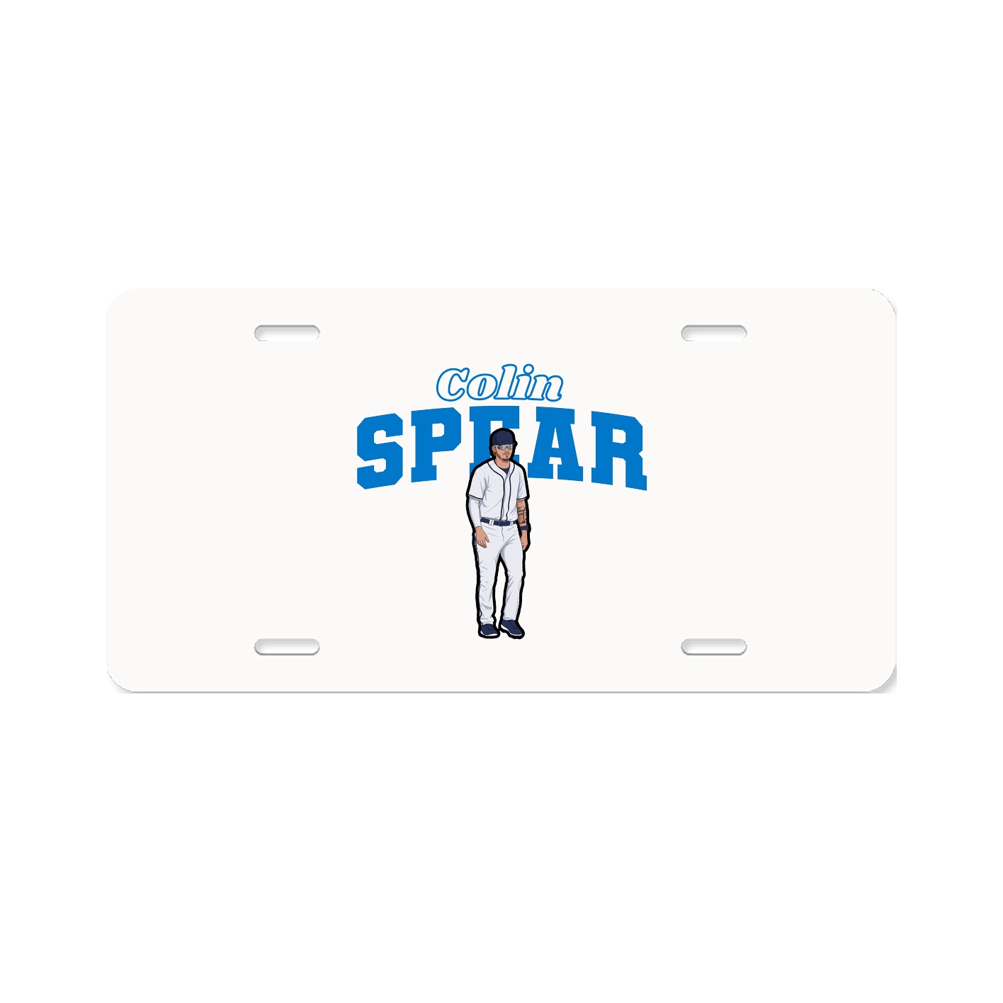 License Plate — Name Arch in Classic