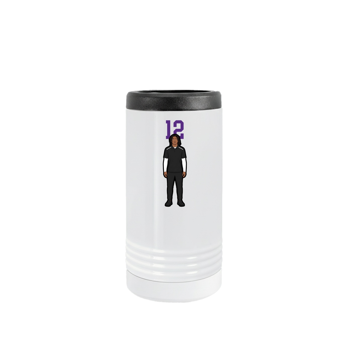Slim Beverage Holder — Number Top in White