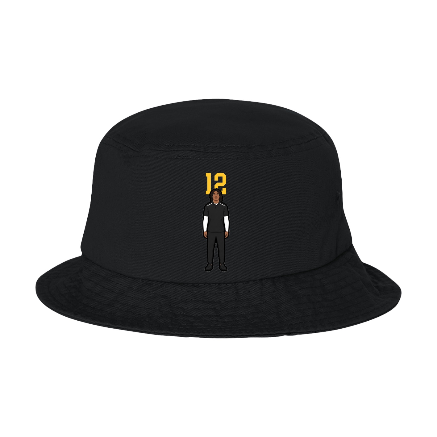 Bucket Cap — Number Top in Black