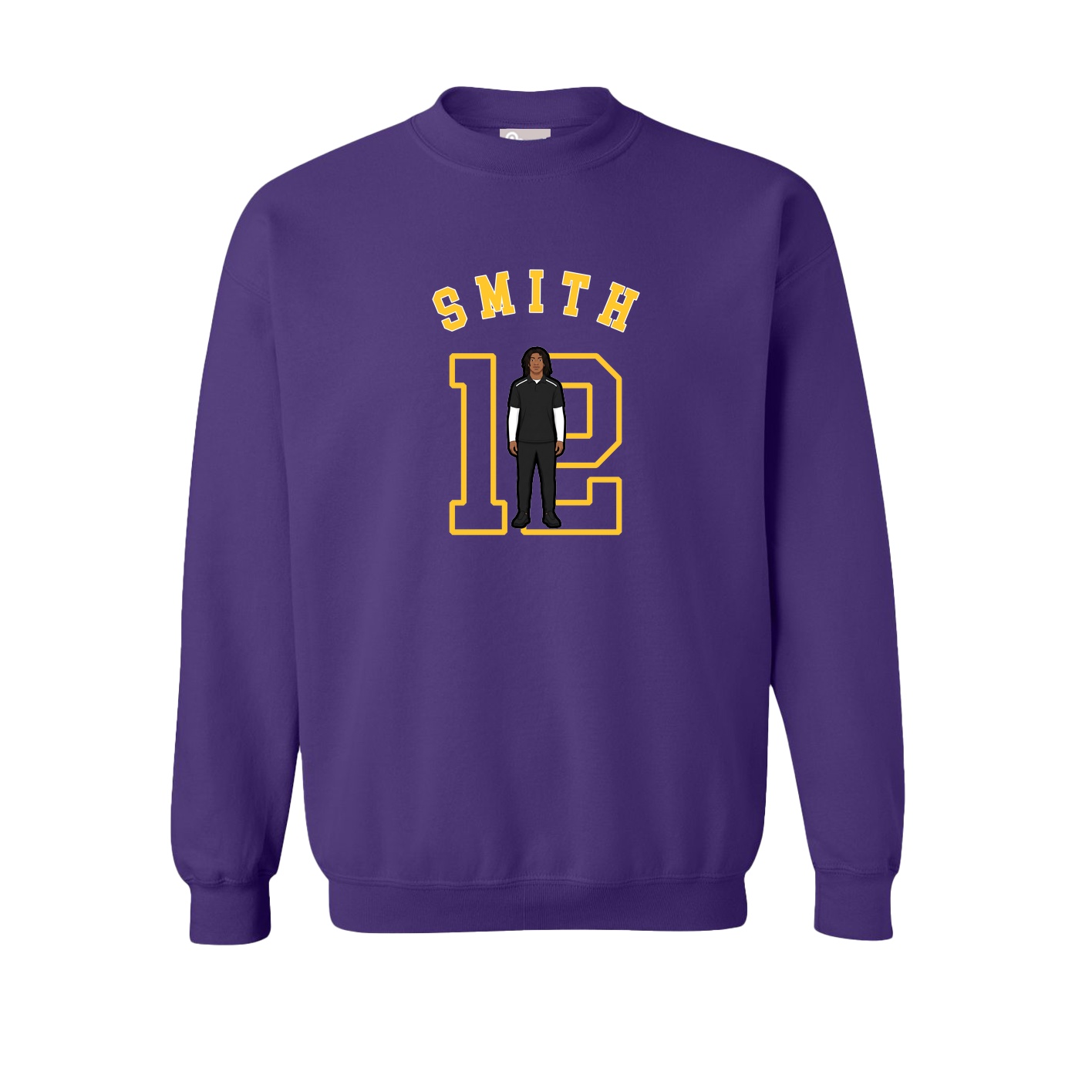 Fleece Crew — Shirsey Arch in Purple