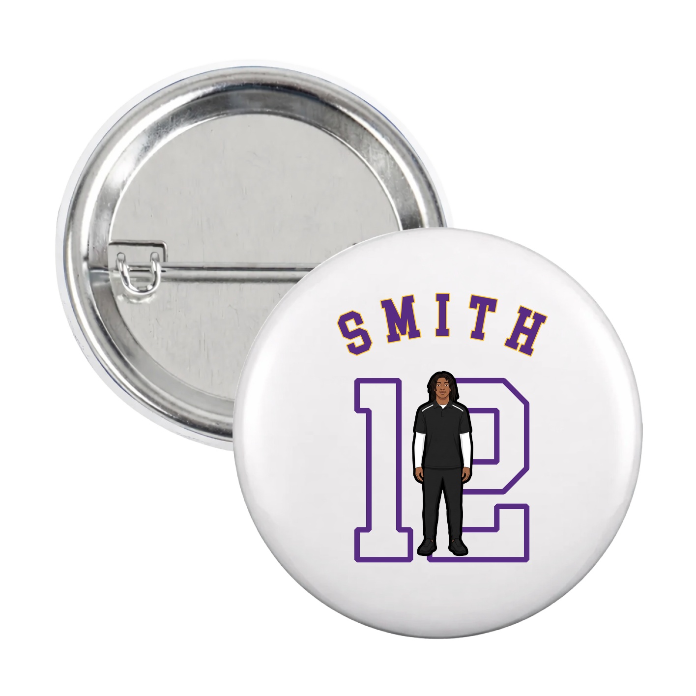 Game Day Button — Shirsey Arch in White