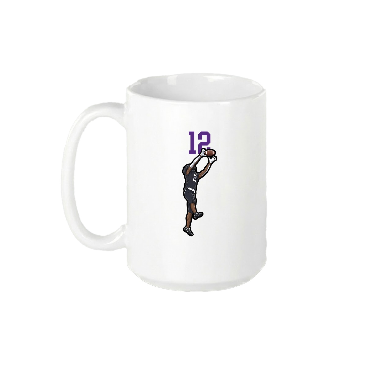 15oz Coffee Mug — Number Top in White
