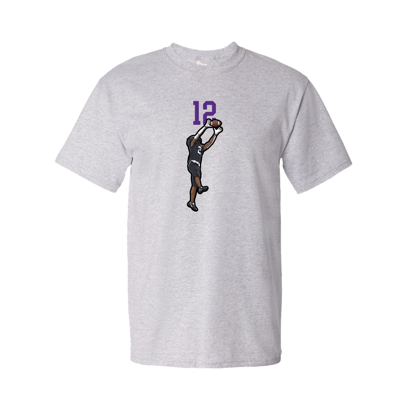 Youth Tee — Number Top in Grey