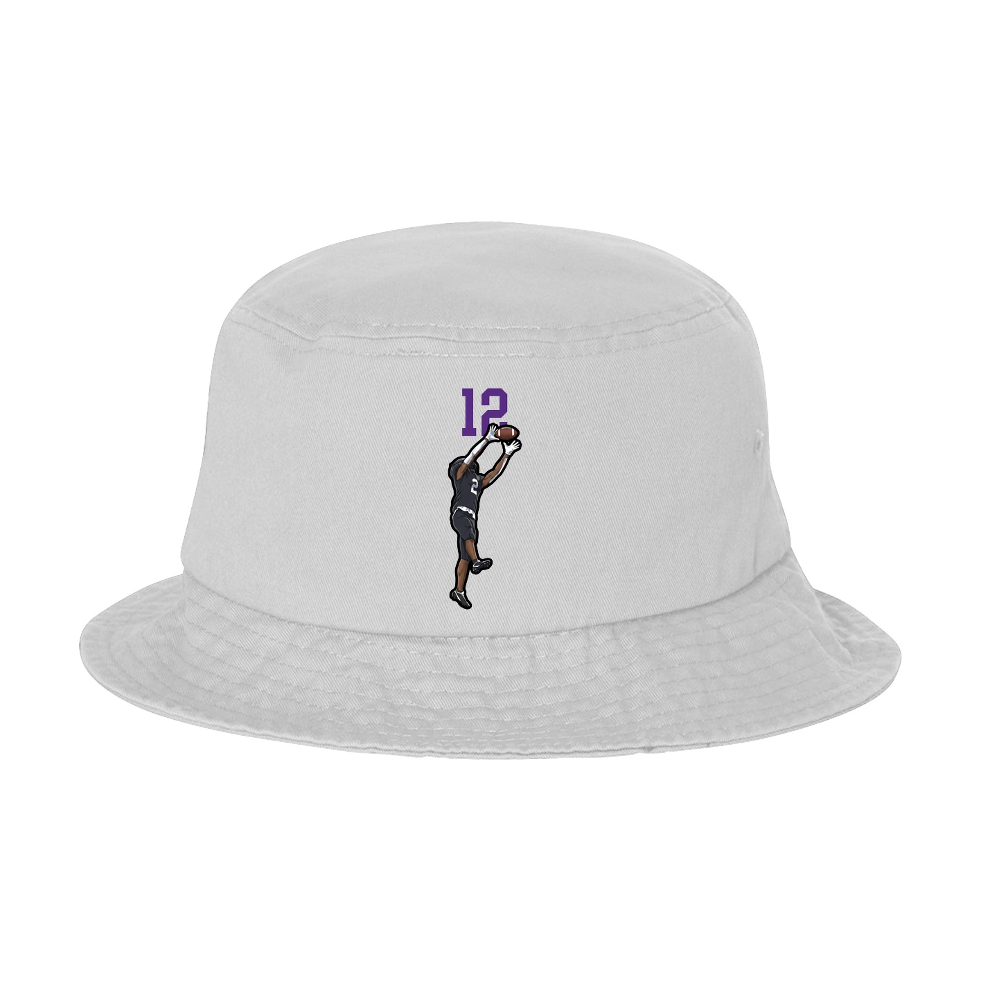 Bucket Cap — Number Top in White