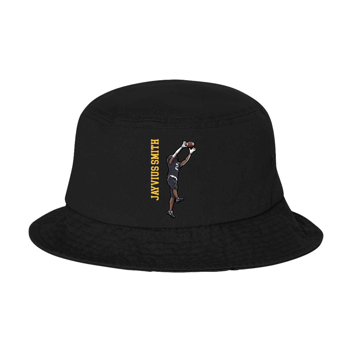 Bucket Cap — Name Vertical in Black