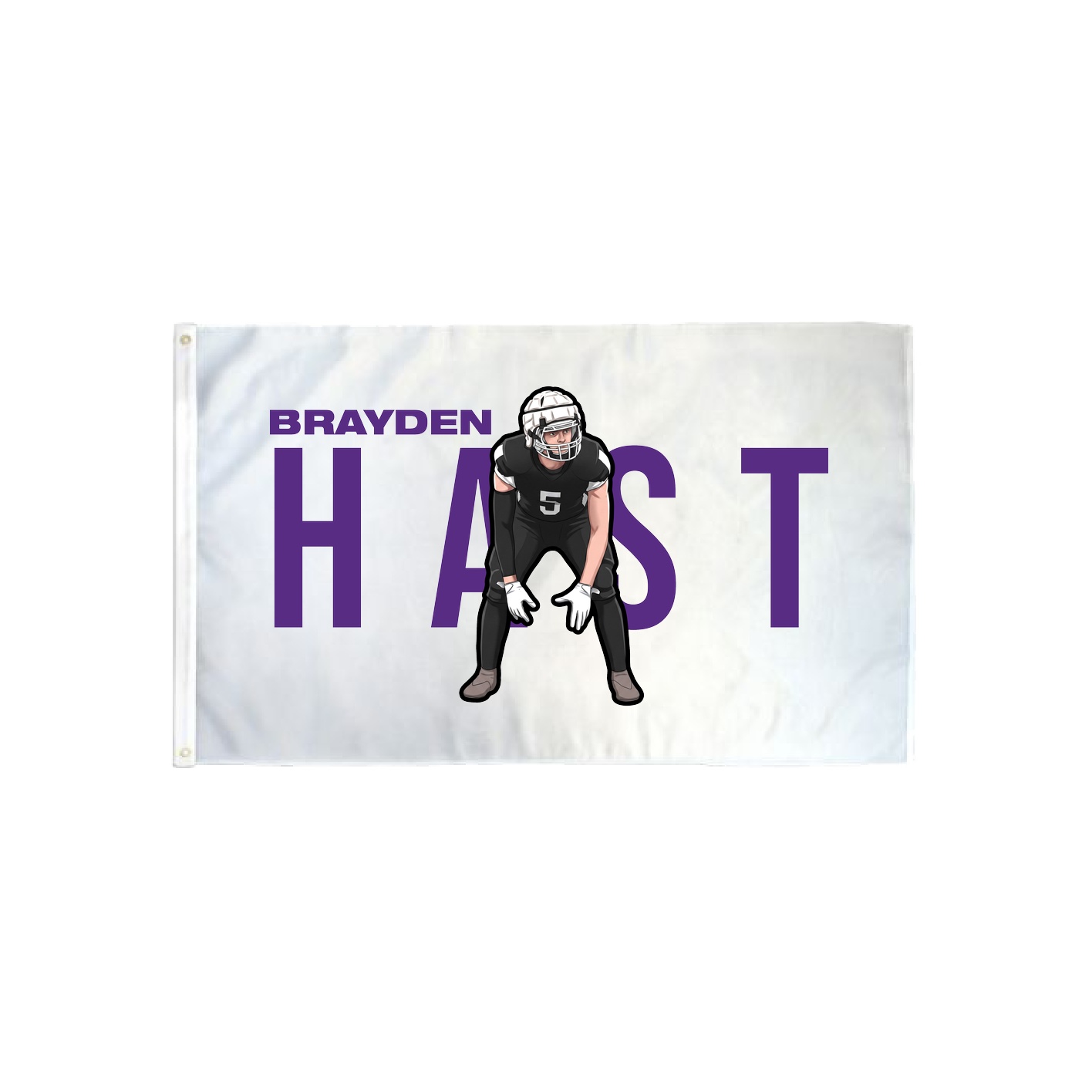 3x5 Flag — Player Name in Classic