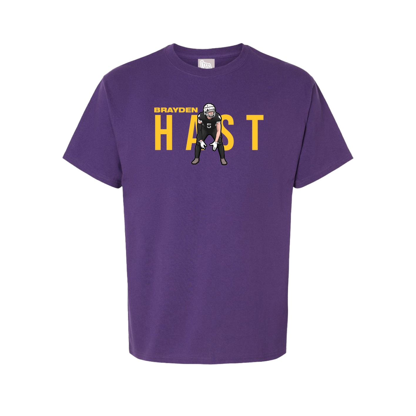 Youth Tee — Player Name in Purple
