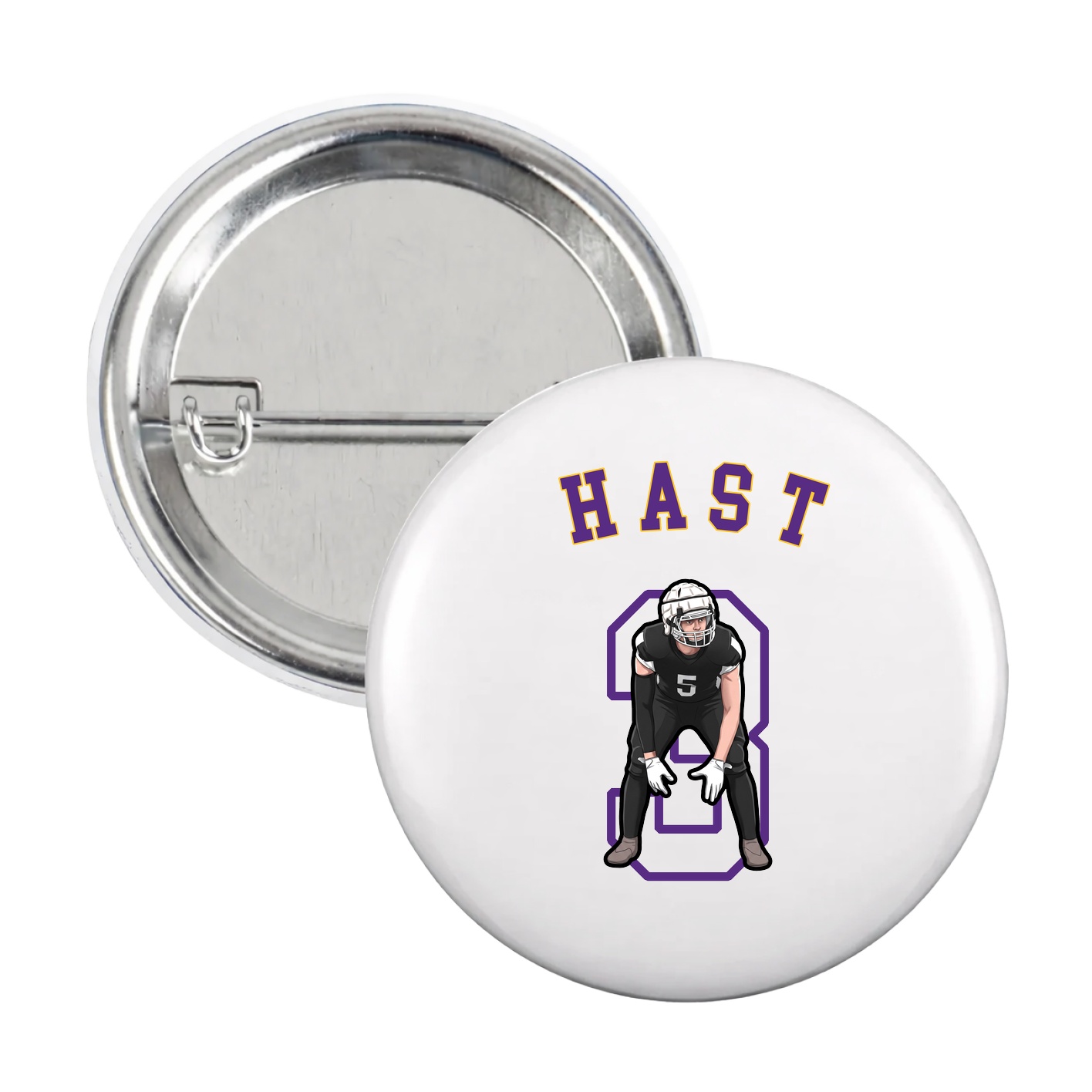 Game Day Button — Shirsey Arch in White
