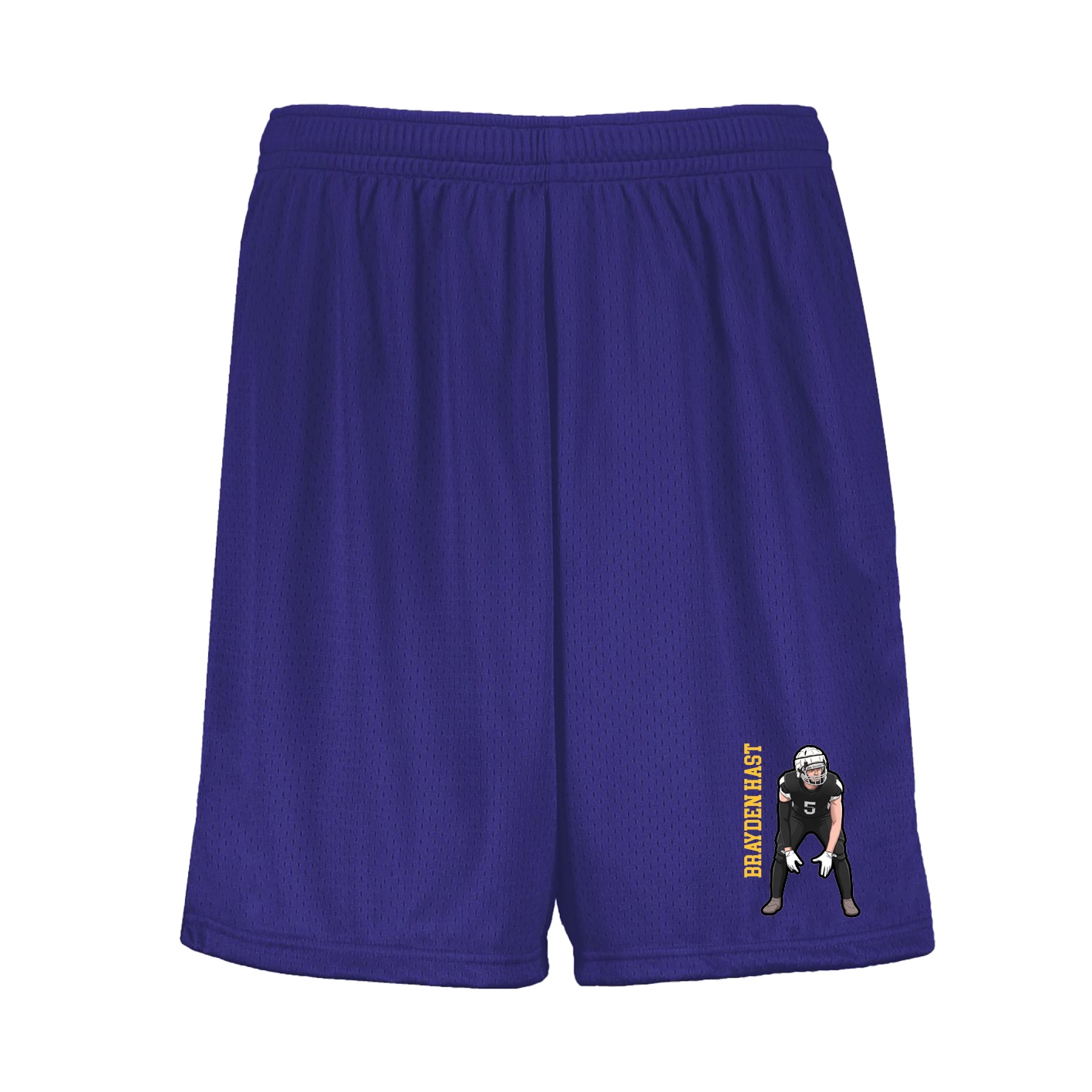 Shorts — Name Vertical in Purple