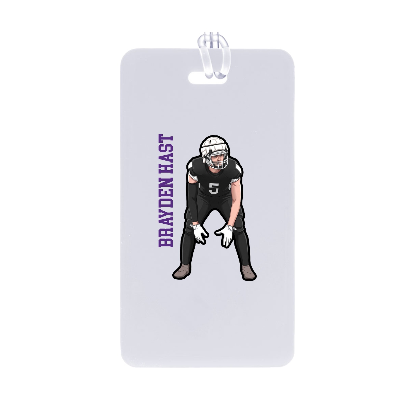 Bag Tag — Name Vertical in Classic
