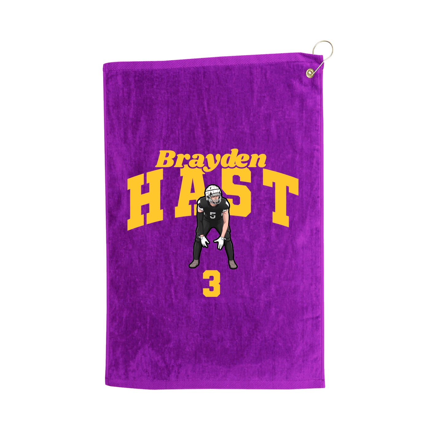 Golf Towel — Signature Arch in Purple