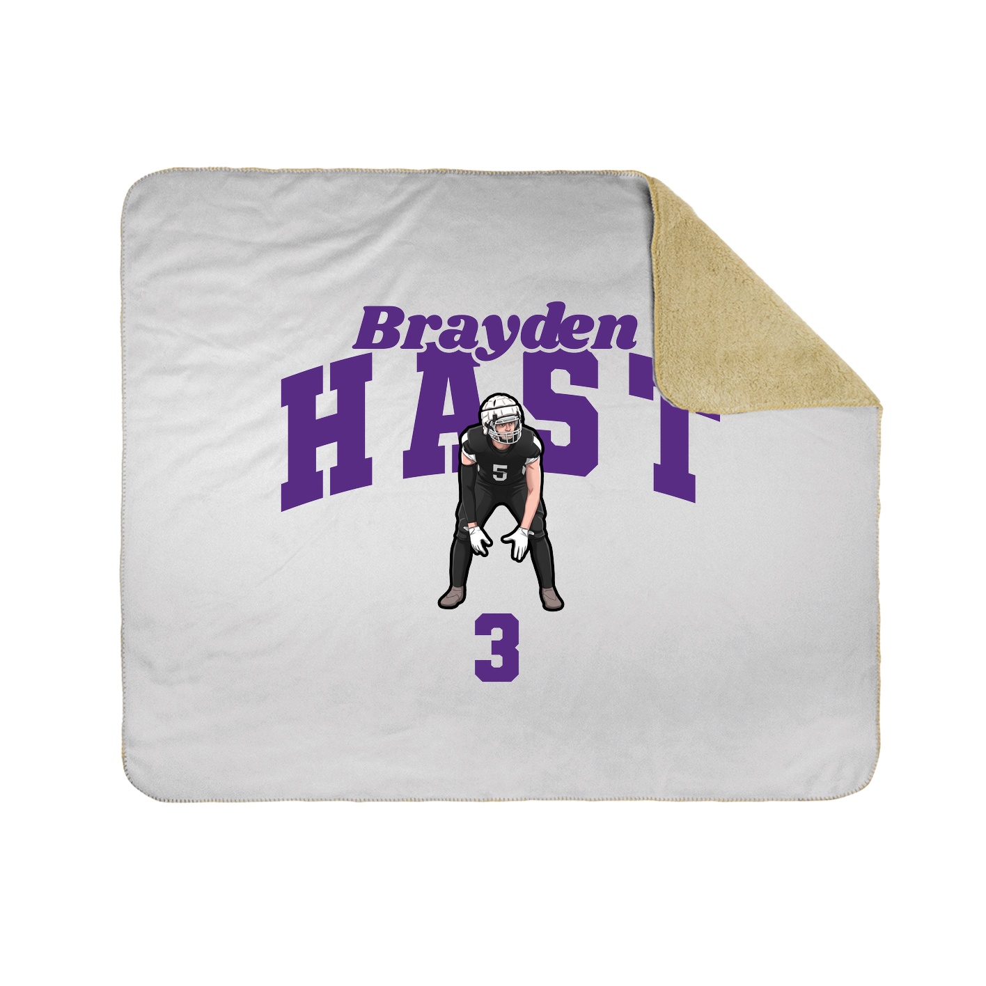 Throw Blanket — Signature Arch in White