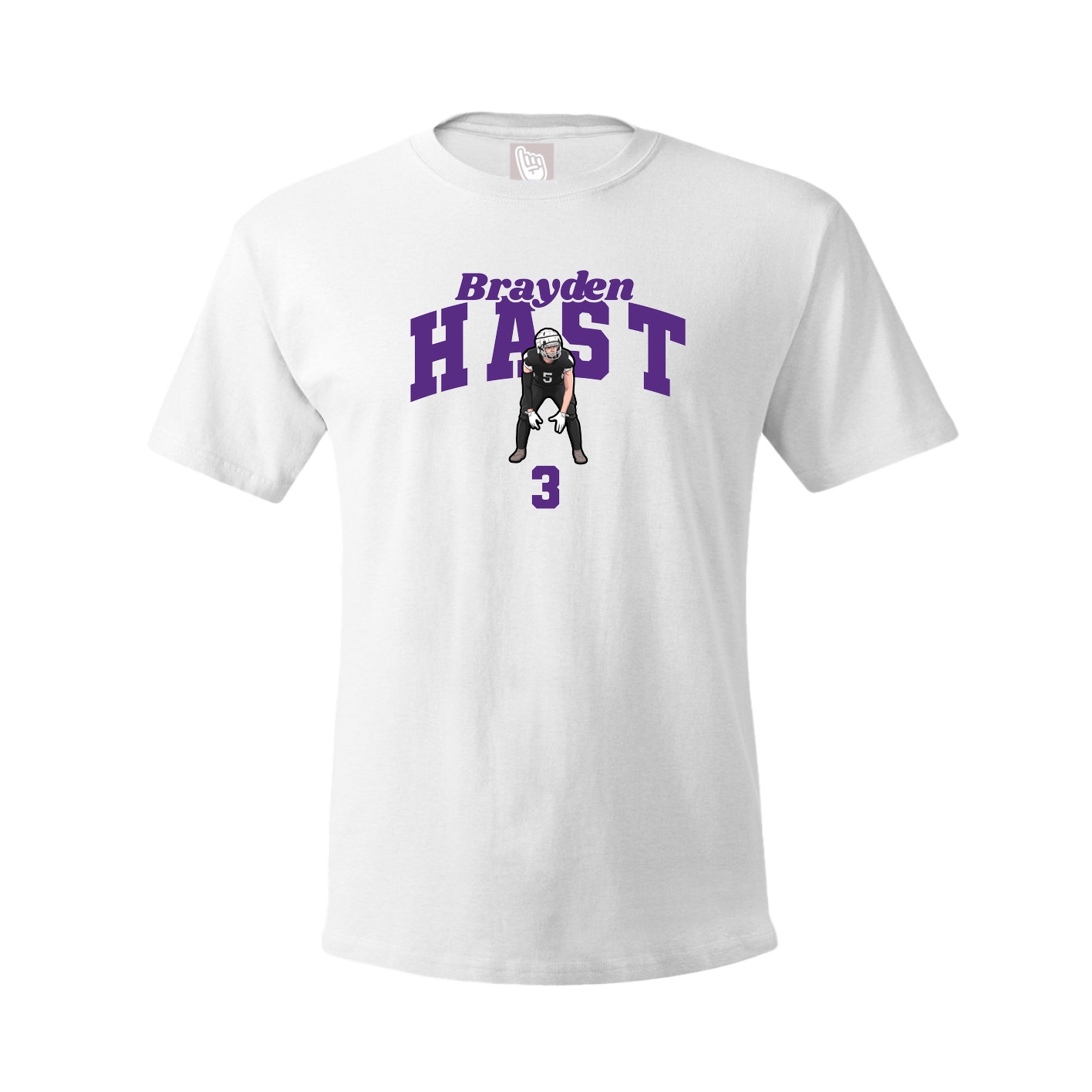 Youth Tee — Signature Arch in White