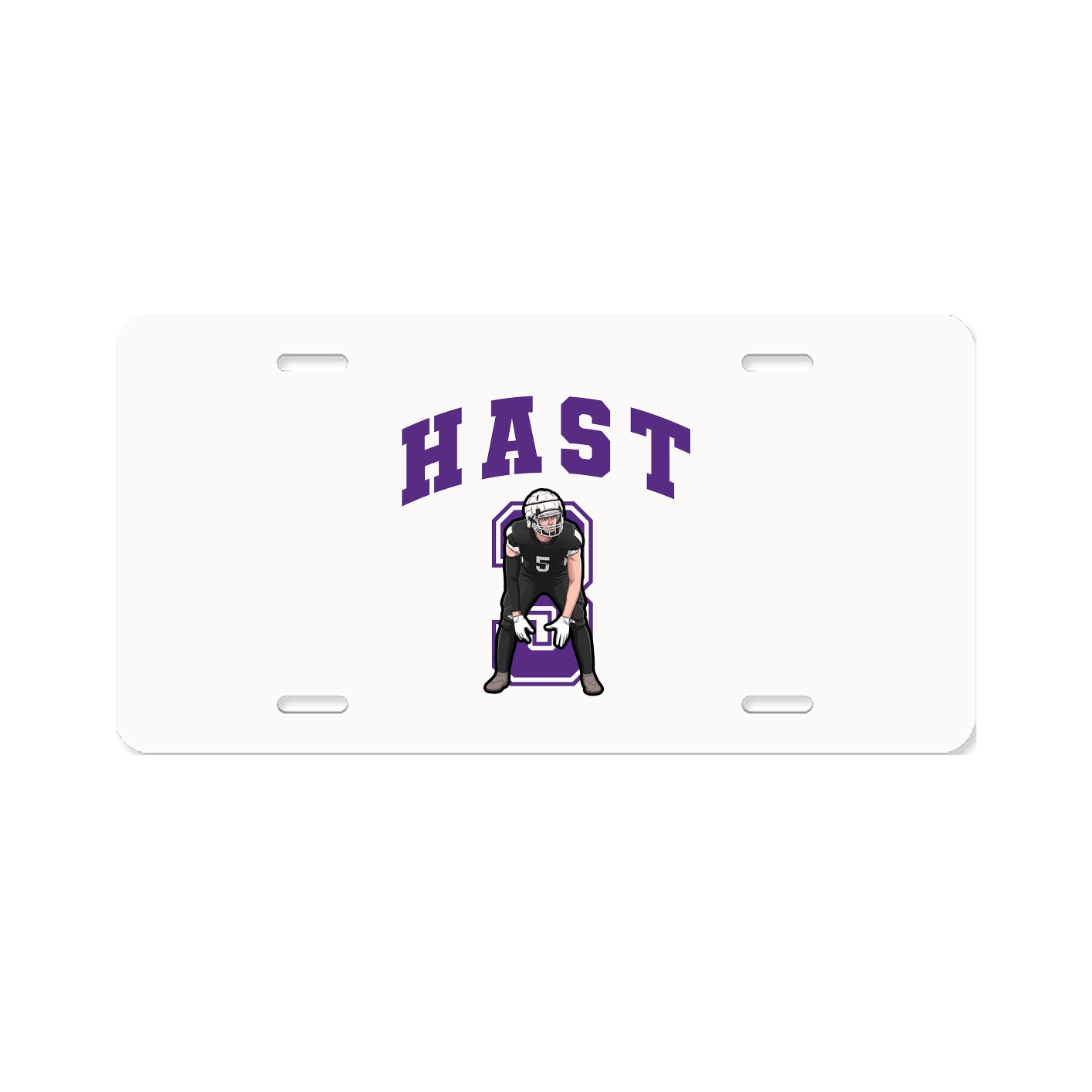 License Plate — Number in Classic