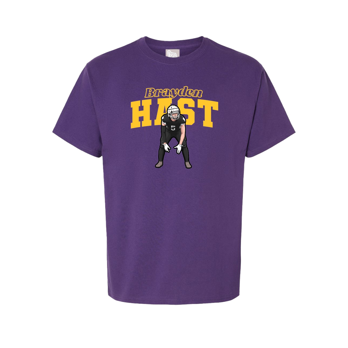 Tee — Name Arch in Purple