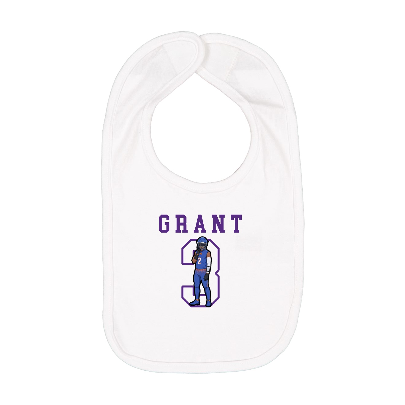 Infant Bib — Shirsey in White