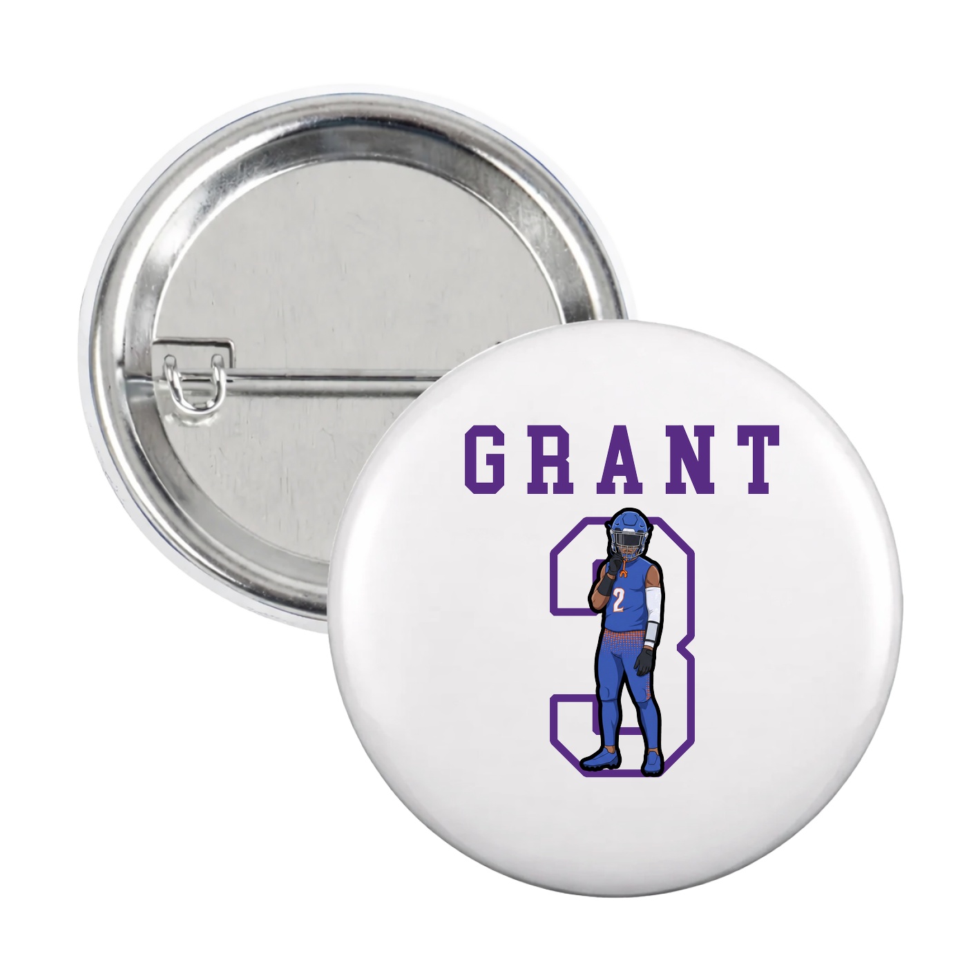 Game Day Button — Shirsey in White