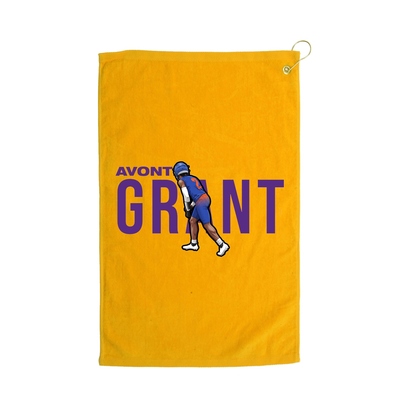 Golf Towel — Player Name in Gold
