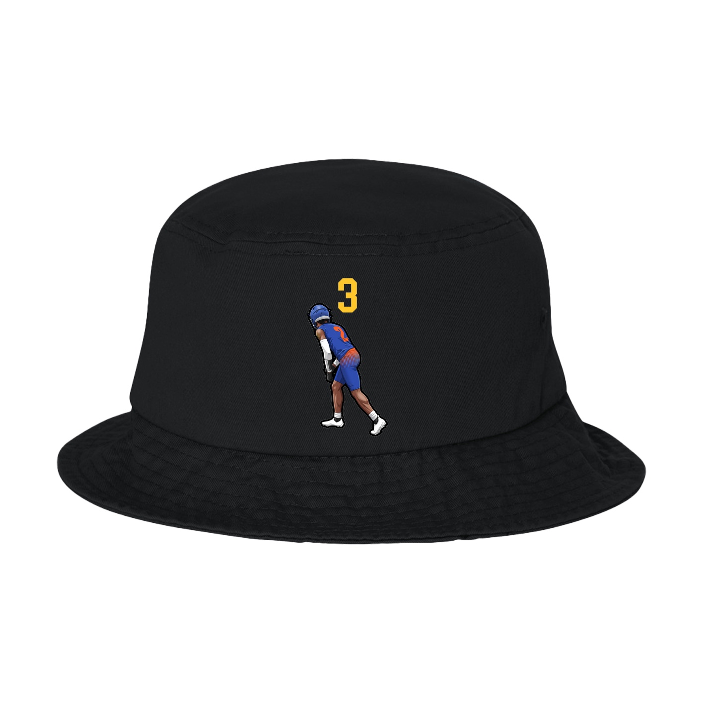 Bucket Cap — Number Top in Black