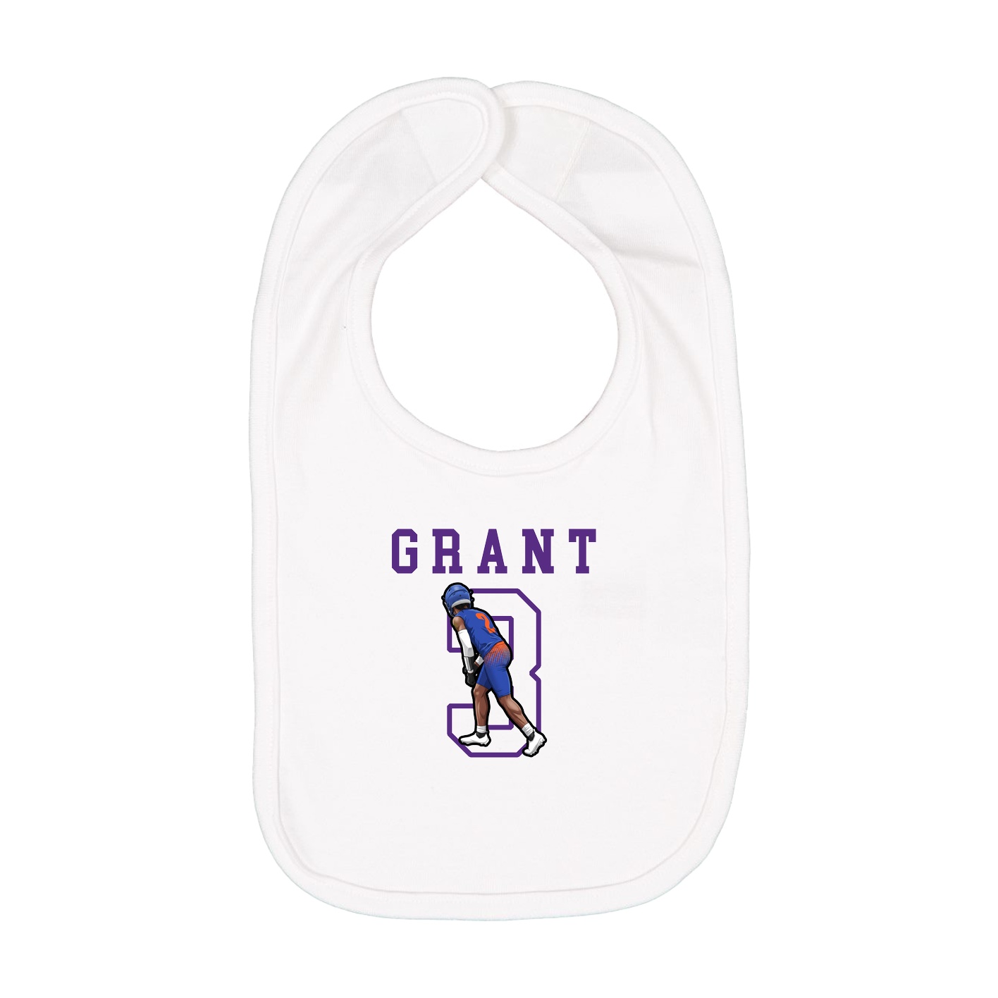 Infant Bib — Shirsey in White