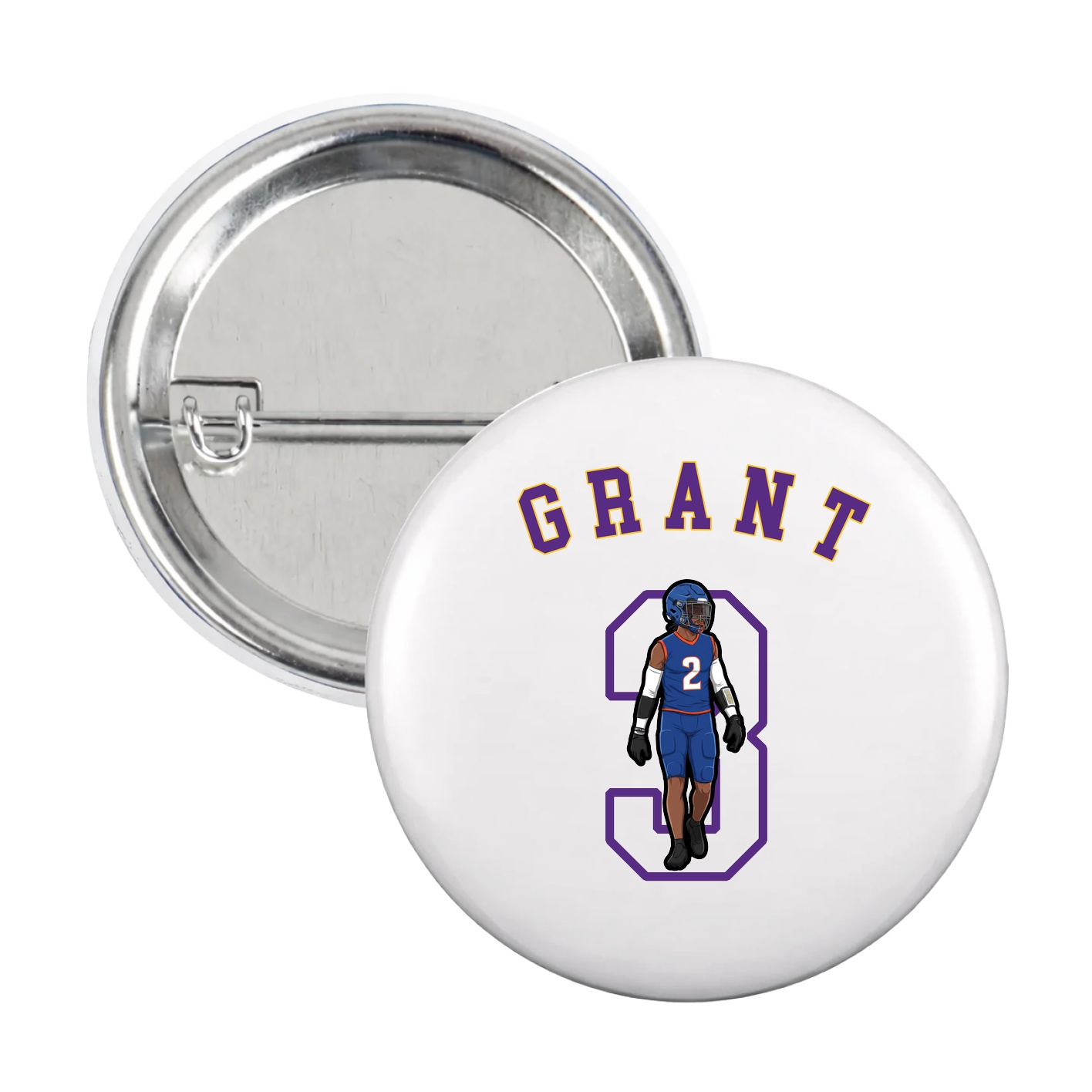 Game Day Button — Shirsey Arch in White