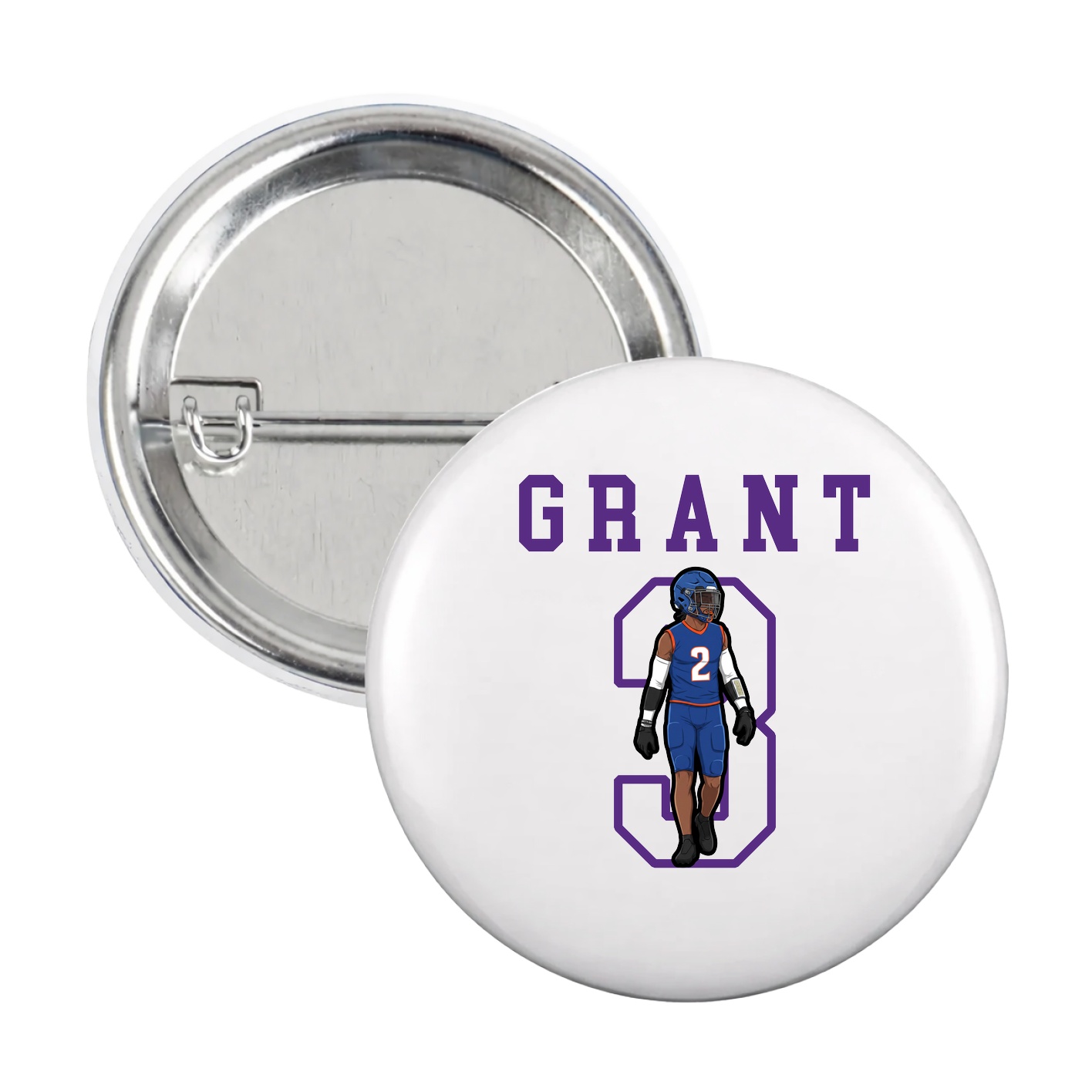 Game Day Button — Shirsey in White