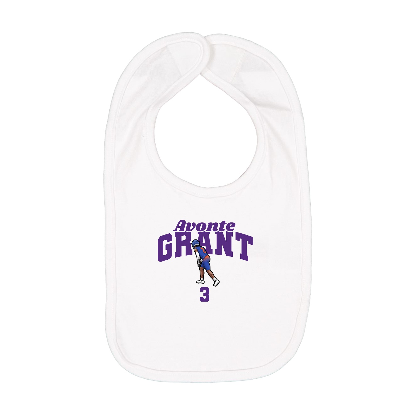 Infant Bib — Signature Arch in White