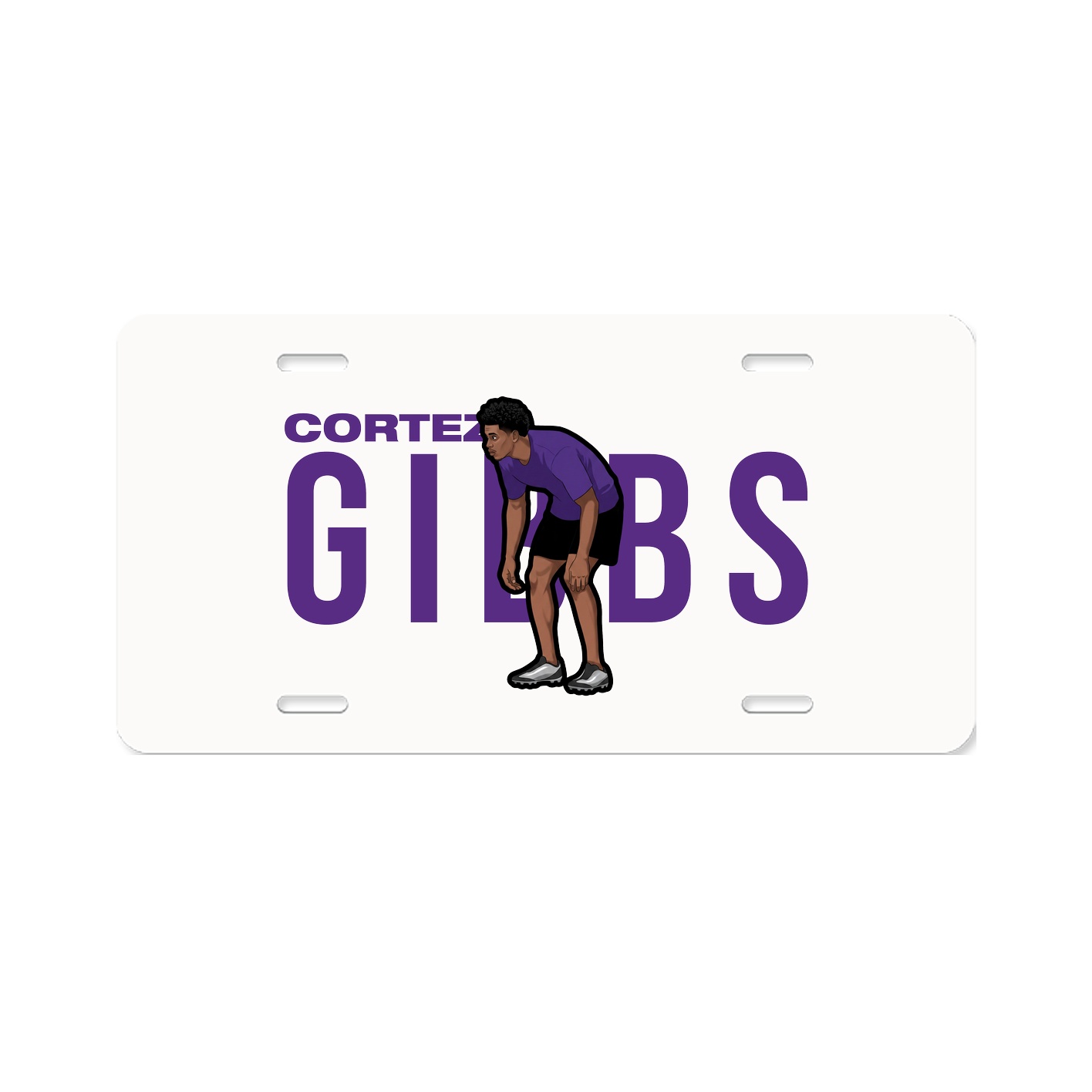 License Plate — Player Name in Classic