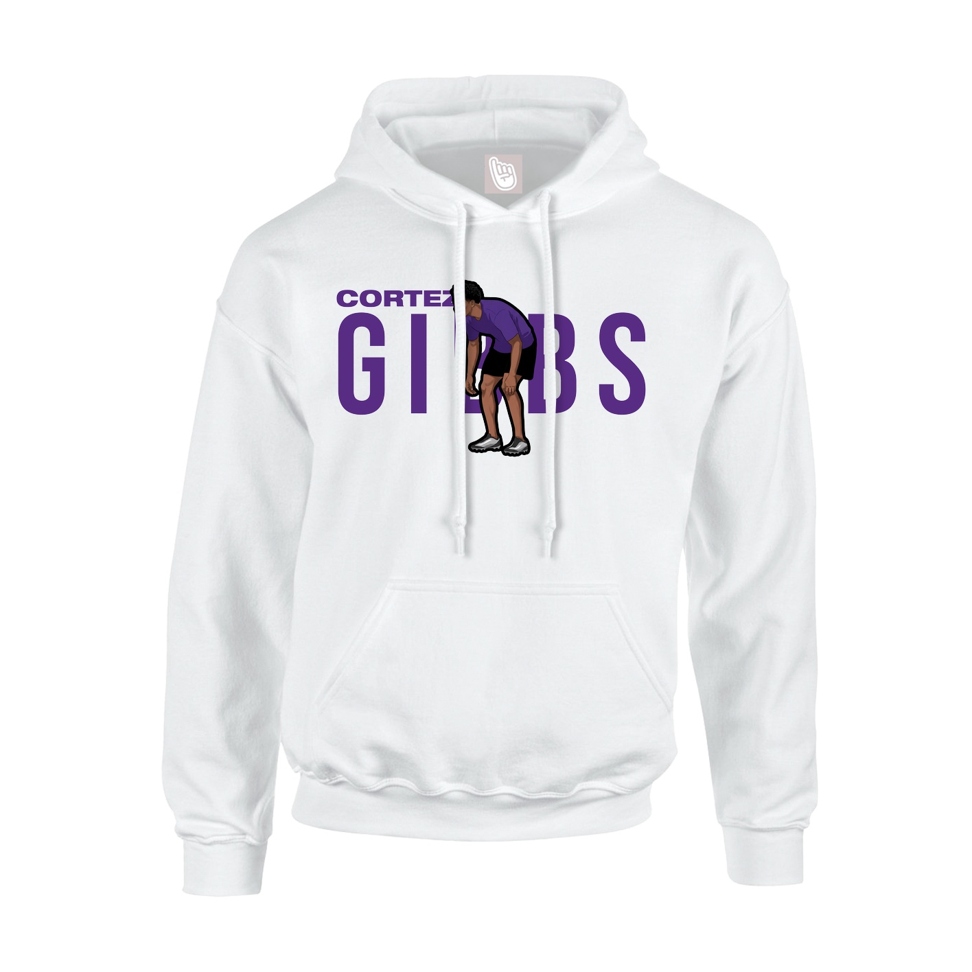 Youth Hoodie — Player Name in White