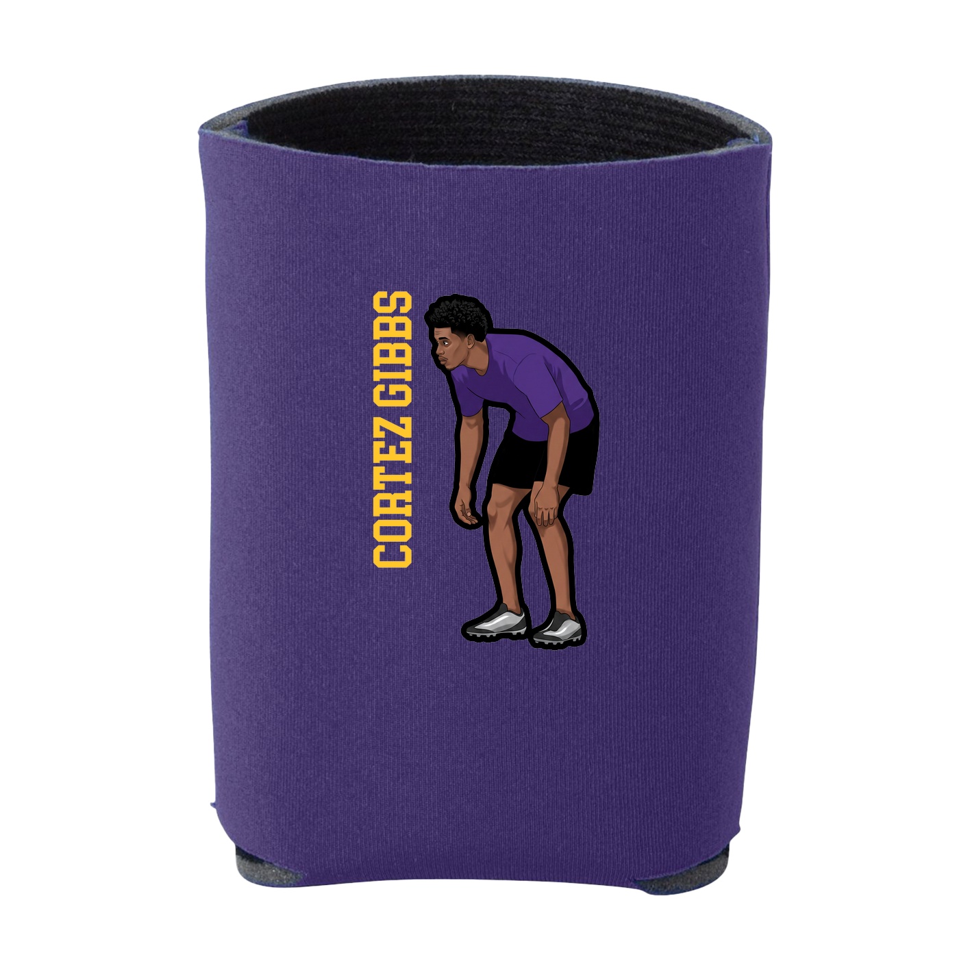 Can Holder — Name Vertical in Purple