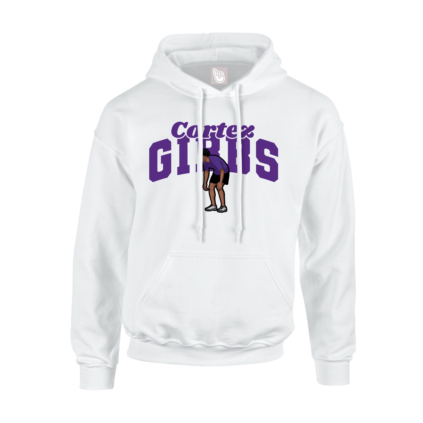 Hoodie — Signature Arch in White